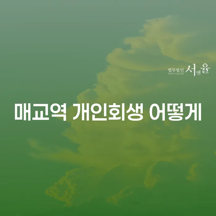 매교역 개인회생 어떻게