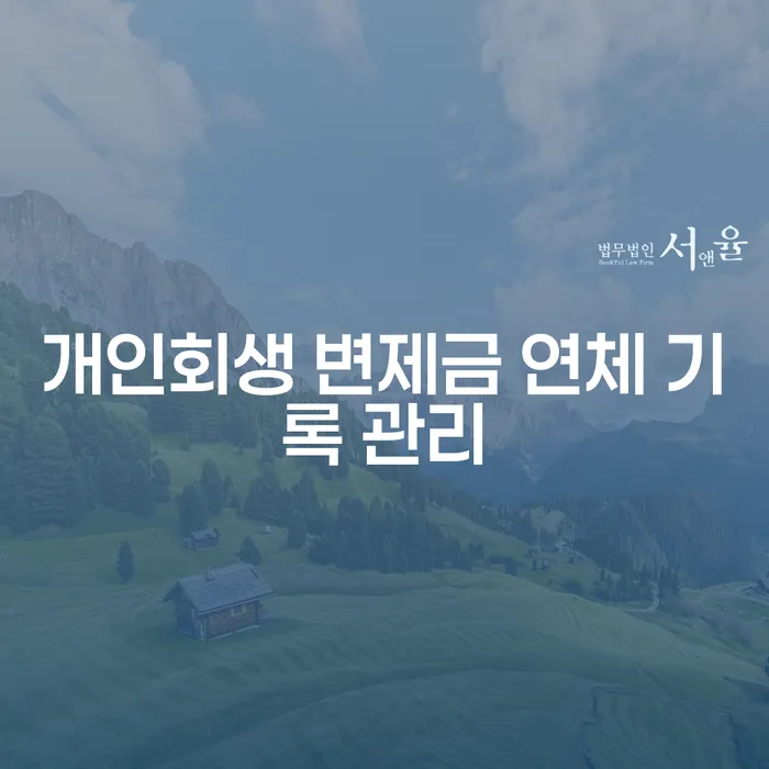 개인회생 변제금 연체: 어떻게 효과적으로 관리할 수 있을까요?